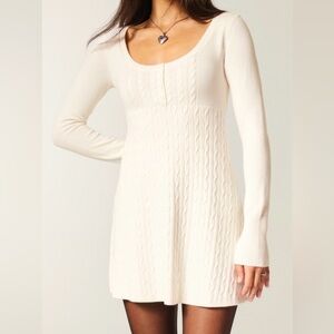 Hollister Babydoll Sweater Mini Dress